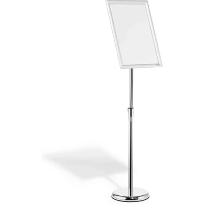 Bild av Durable golvställ för information med snäppram i aluminium A3, robust, 1 st, silveranodiserad, 479923