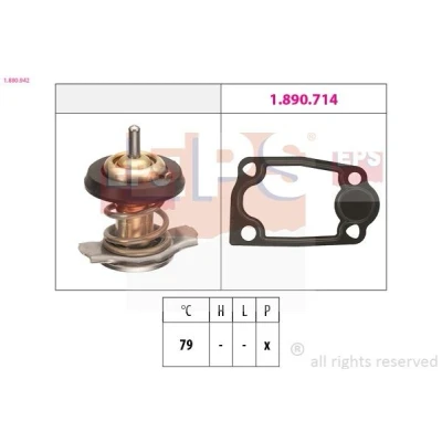 Bild av FACET 7.8942 Thermostat d&#039;eau 79 Made in Italy OE Equivalent sans boîtier IVECO: DAILY V Van / Break, 6 , Pritsche/Fahrgestell
