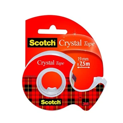 Bild av Scotch 3M Crystal självhäftande tejp, transparent, 19 mm x 7,5 m