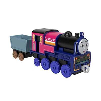 Bild av Thomas tåg Ashima metall dragkraft lokomotiv, kristalllastad die cast och tillbehör för att leka med järnväg, barnleksak, 3+ år, HNN20
