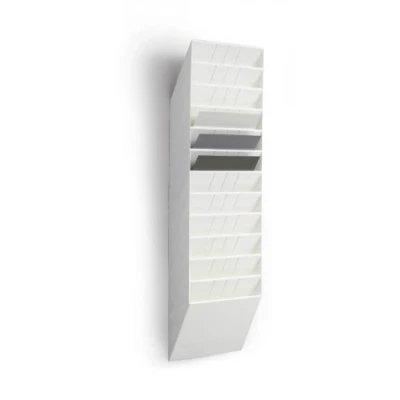 Bild av Durable 1709781010 broschyrställ vägg Flexiboxx 12, A4 liggande, 1 set, vit