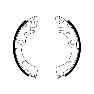 Bild av MAPCO 8523 Mâchoires De Frein Essieu arrière 180 30 pour véhicules sans système antiblocage HONDA: CIVIC 4 Hatchback, 6 Hatchback