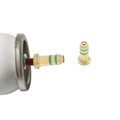 Bild av Navrange tändare gas påfyllningsadapter mässing butan ersättning för Dunhills klänning &amp; Rollagas serie gör det själv reparationsdelar (2 pack)