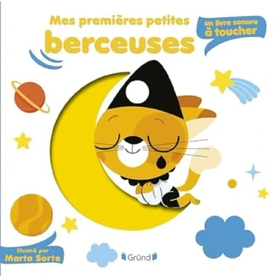 Bild av Mes premières petites berceuses : un Livre sonore à toucher et éveil avec 5 puces sonores matières Bébé dès 6 mois