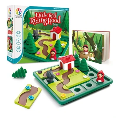 Bild av Smart Games Little Red Riding Hood Deluxe, Puzzle Game with 48 Challenges and Picture Story Book, 4 7 Years