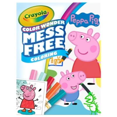 Bild av CRAYOLA Color Wonder Peppa Pig Mess Free Colouring Book (Includes 18 Pages &amp; 5 Magic Markers)