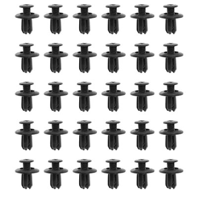 Bild av the Lord of Tools 30 st 8 mm plast nitar panel klämmor 992650625 9046706017 8659028000 expanderande fästklämmor trycktyp hållare för bil främre stötfångare kroppstrimma