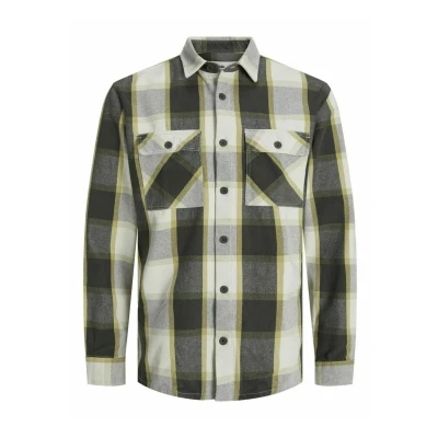 Bild av JACK &amp; JONES RDDBRADY Overshirt Check L/S SN, Antikt guld, L