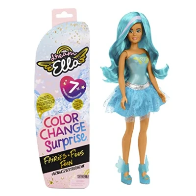 Bild av Aria MGA&#039;s Dream Fairy with Color Change Collection upptäck 1 x 29 cm docka och mer än 7 överraskningar inklusive peruk, kjol, stövlar &amp; 3 år + Ella, blågrön, 578017EUC
