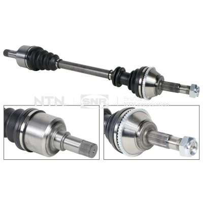 Bild av SNR DK66.043 Arbre de transmission Essieu avant gauche 757,5 avec support en caoutchouc PEUGEOT: Boxer Van, Camion à Plateau/Châssis