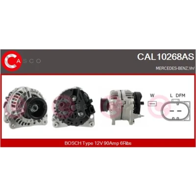 Bild av CASCO CAL10268AS Generator 12V 90A VOLKSWAGEN: Transporter 4, 4 Bus,