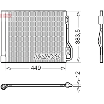 Bild av DENSO DCN16002 Condenseur De Clim avec déshydrateur R 134a SMART: Fortwo II Coupe, Cabriolet