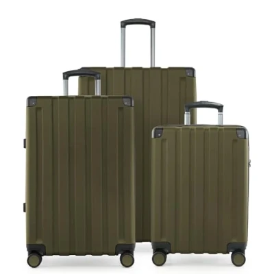 Bild av Huvudstadsväska Q Damm väska med hårt skal, trolley, TSA, 4 hjul, Avokado, Koffer Set, Resväska set