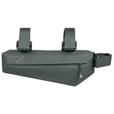 Bild av SKS GERMANY Race Frame Bag ramväska för cyklar (cykelväska, vindtätt och fjäderlätt, vattentät, reflekterande element, säkert grepp, ram eller sadelstödsväska), svart