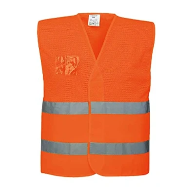 Bild av Portwest C494 Hi Vis Mesh Väst, Regelbunden, Storlek 4XL/5XL, Orange