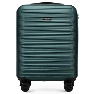 Bild av WITTCHEN Skyspeed Line Stor Resväska Handbagage Kabinväska Hårdfodral i ABS med 4 svänkbara hjul Kombinationslås Teleskopiskt handtag Grön