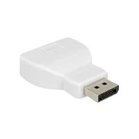 Bild av Delock Videokort DisplayPort (hane) till HD 15 (VGA) (hona) 1.1a tumskruvar vit