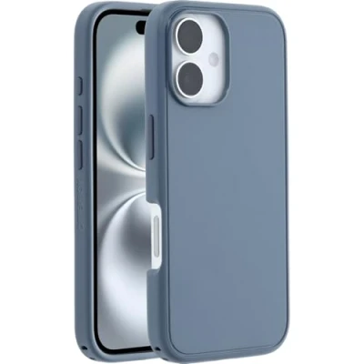 Bild av OtterBox Symmetry Series MagSafe skal för iPhone 16, stötsäkert, fallsäkert, skyddande tunt fodral, testad till militärstandard 3x, Blå