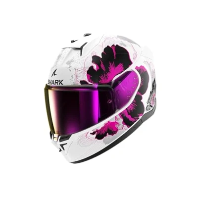Bild av SHARK HE0926E WVA S Integralhjälmar vit, rosa, svart Dam ECE 22.06
