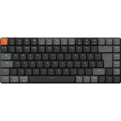 Bild av Keychron K3 v3 RGB QMK Wireless Hot Swap Low Profile 2.0 Brown Gaming Keyboard Utan numpad Nordisk Svart