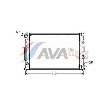 Bild av PRASCO AIA2124 Radiateur du moteur Aluminium 630 396 32 avec raccords rapides ailettes jointes mécaniquement AUDI: A6 C5 Avant, A4 B5 Berline