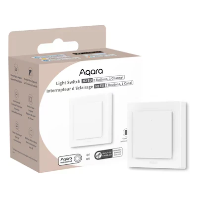 Bild av Aqara Light Switch H2 EU (2 Buttons 1, Channel)