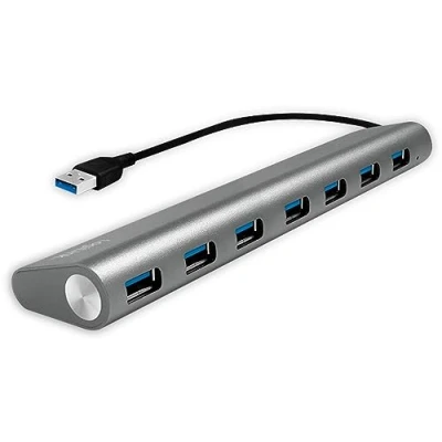 Bild av LogiLink USB 3.0 7 port Hub with aluminum casing 3.2 porte Grey