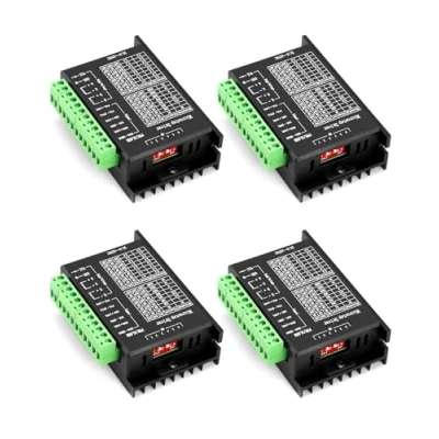 Bild av QWORK® 4 stycken TB6600 stegmotordrivare, stegmotor stepper driver, 4,0 A 9 V 42 V, för 42/57/86 typ 2 fas stegmotor, 3D skrivare/CNC