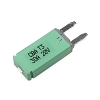 Bild av Hansor Circuit Breaker Mini, typ 3. Manuell återställning, 30A CBA3 Series Standard Flat Fuse 30 A Green 1 st