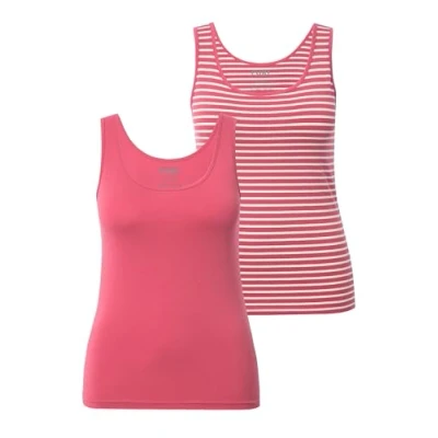 Bild av Ulla Popken 2 PACK Tanks Undertröja, Storlek: 42/44, Raspberry