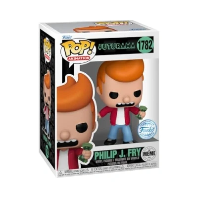 Bild av Funko Pop! TV: Meme Fry Futurama Exklusiv Amazon Samlarobjekt Vinylfigur Presentidé Officiella Varor Leksaker för Barn och Vuxna TV fans Docka Samlare