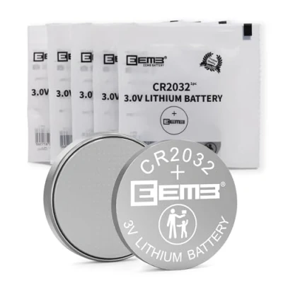 Bild av 5PCS EEMB CR2032 Batteri 3V Litiumbatteri 2032 Myntcellsbatterier 3 Volt Li MnO₂ Knappbatteri UL certifierat för engångsbruk