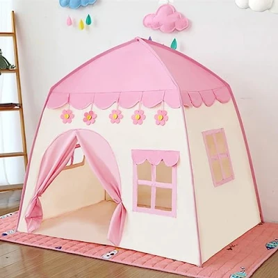 Bild av Lektält för flickor Tipi tält barn Play Tent småbarn Lekstuga och pojkar lekgrotta inomhus utomhus