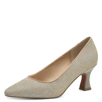 Bild av MARCO TOZZI dam, Feel ME fotsäng, mjukt foder, 22240442 pumps, platinum, 41 EU, Platina, EU