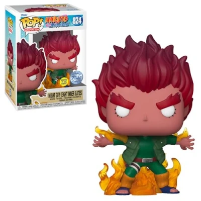 Bild av Funko Pop! Animation: Naruto Shippuden Might Guy (Eight Inner Gates) (Glows in the Dark) (Special Edition) #824 Vinyl Figure