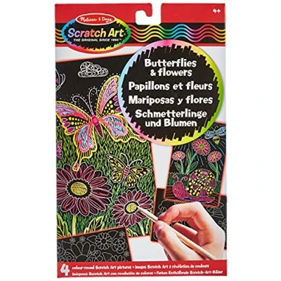 Bild av Melissa &amp; Doug Color Reveal Bilder Fjärilar Blommor Konst hantverk Repkonst 4+ Present till pojke eller flicka