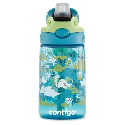Bild av Contigo Easy Clean drickflaska för barn med lättrengjort Autospout munstycke sugrör, BPA fri robust vattenflaska, 100% läcksäker, idealisk förskolan, fritids, skolan och idrott, 420 ml