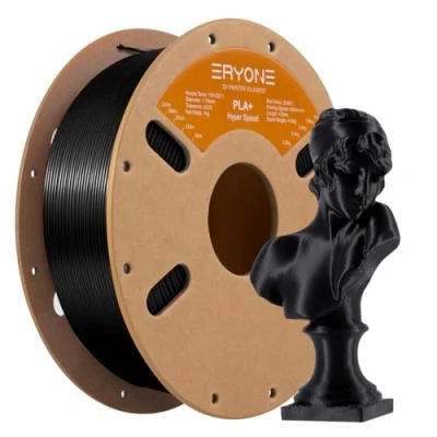 Bild av ERYONE High Speed Filament PLA+ 1.75mm +/ 0.03mm, 3D Printing PLA Pro Fit Most FDM Printer, 1kg (2.2LBS) / Spool, Black