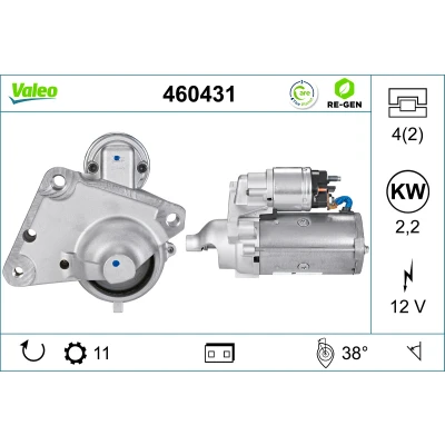 Bild av Startmotor Valeo 460431