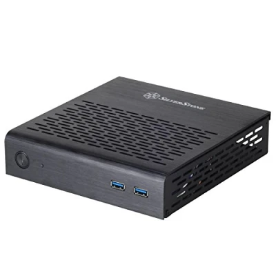 Bild av SilverStone SST PT13B USB3.0 Petit Thin Mini ITX tyst datorfodral, USB 3.0, svart