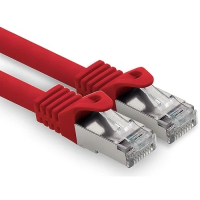 Bild av freiwerk 1,5 m röd 1 st. CAT.7 nätverkskabel LAN Ethernet Patch kabel s FTP LSZH PIMF 10 GB RJ45 kontakt Cat6a