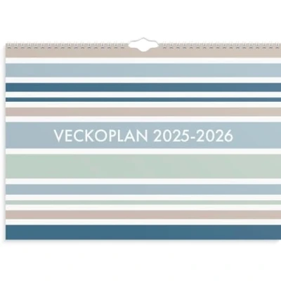 Bild av Burde Väggkalender Veckoplan 25/26
