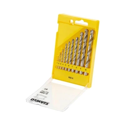 Bild av DeWalt Metallborrsats (10 st. HSS G metallborr DIN 338, set i plastkassett, 1, 2, 3, 4, 5, 6, 7, 8, 9, 10 mm Ø) DT5921