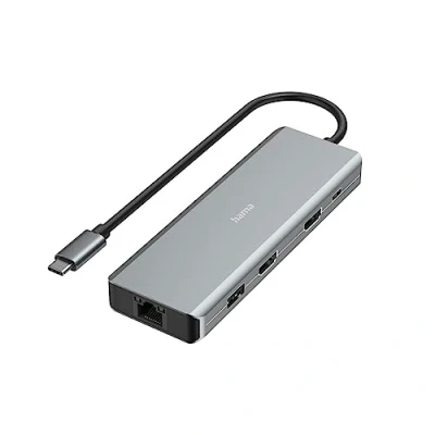 Bild av Hama Connect2Media 9 port USB 3.2 Gen 1 Hub (USB 3.0) med Schnellladeport, C Stecker, Ultra