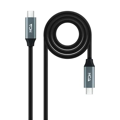 Bild av Nanocable 10.01.4300 COMB 1 m USB 3.2 Gen 2 x 20 Gbps 5A/100 W, 4K/60 Hz, C/M C/M,