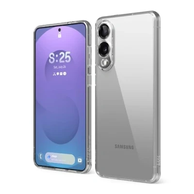 Bild av elago Hybridskal, mobilskal kompatibelt med Samsung Galaxy S25 Edge, skyddande och exakt, PC/TPU teknik, smal passform, stötsäkert (genomskinlig)