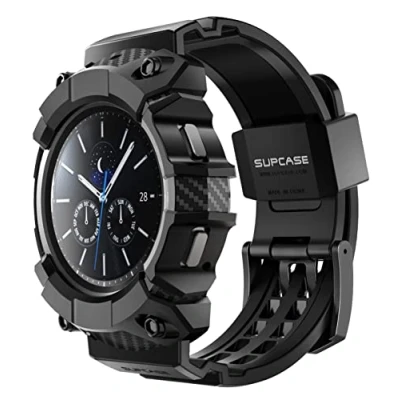 Bild av Supcase Unicorn Beetle Pro serien robust skyddsfodral med remband för 46 mm Galaxy Watch 4 (2021 Release), svart