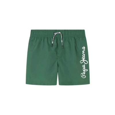 Bild av Pepe Jeans LOGO Surfshorts för barn, Storlek: 188, Moor green