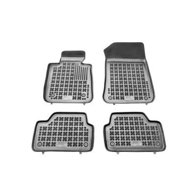 Bild av REZAW PLAST 200710 Ensemble de tapis sol Caoutchouc avant et arrière 4 noir Sur mesure BMW: 1 5 portes, 3 portes