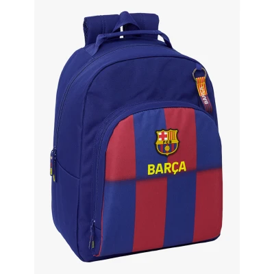 Bild av Safta F.C. BARCELONA 1:a UTRUSTNING 25/26 Bilanpassningsbar skolväska, ryggsäck, idealisk för barn i olika åldrar, bekväm och mångsidig, kvalitet styrka, 32 x 15 42 cm, Blå/rödbrun, M